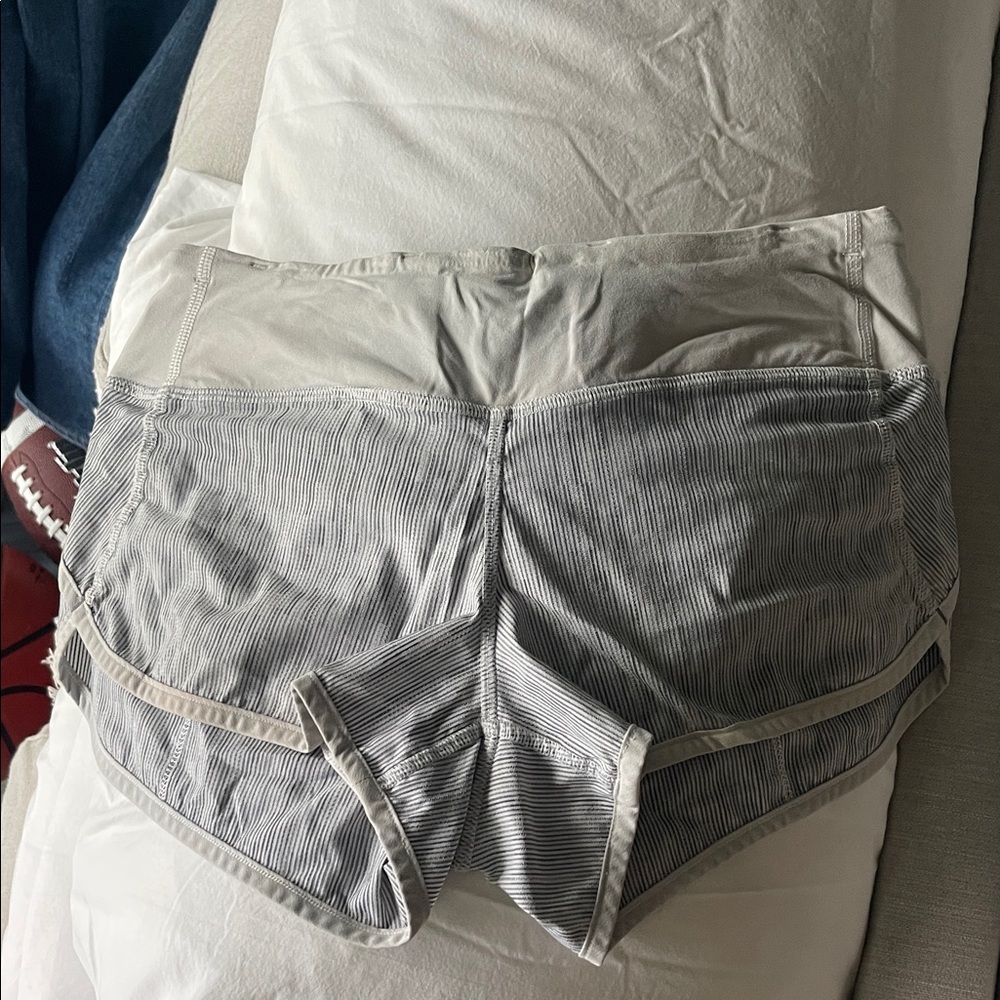 Lululemon Striped Athletic Shorts